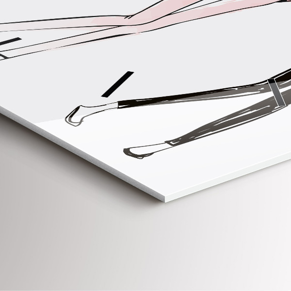 Zegar na ścianę kwadratowy Moda damska