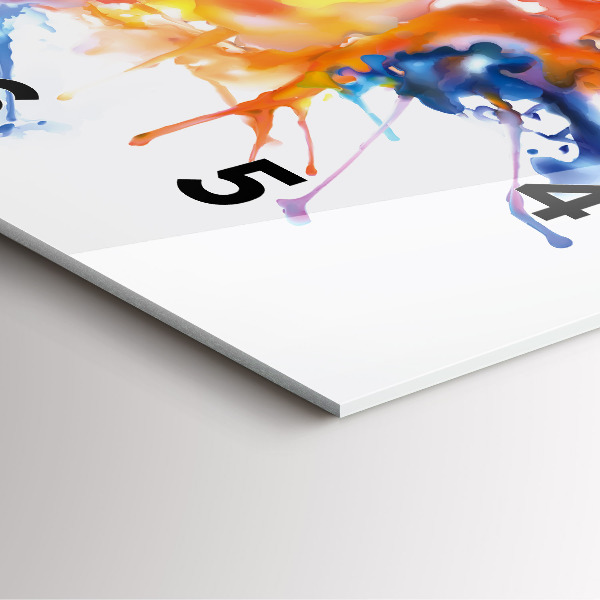 Zegar na ścianę kwadratowy Lew – akwarela