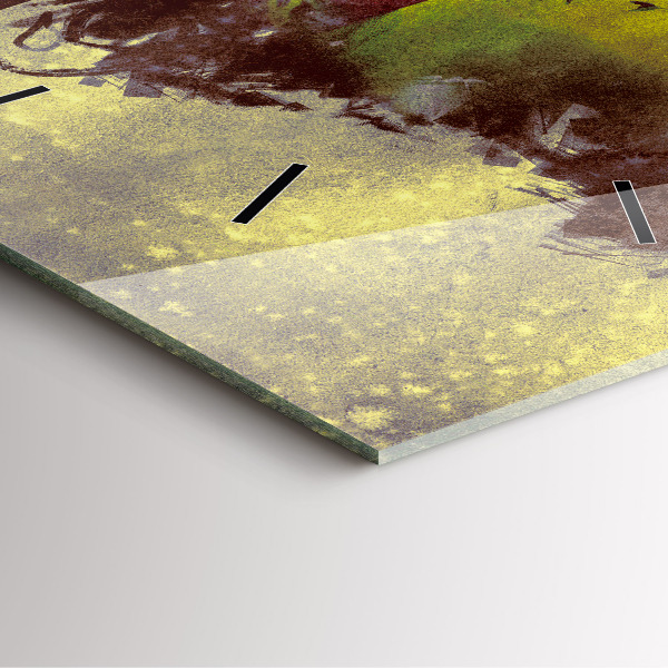 Zegar na ścianę kwadratowy Kobieta w lesie