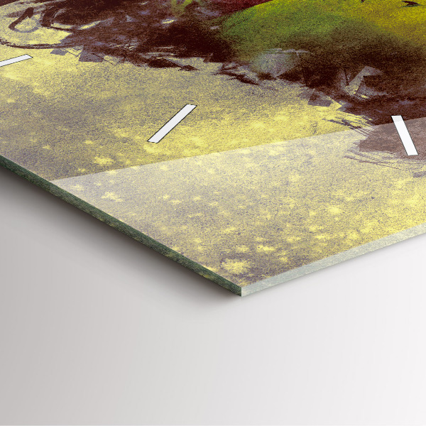 Zegar na ścianę kwadratowy Kobieta w lesie