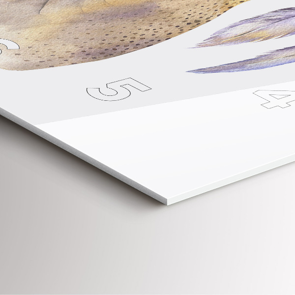 Zegar na ścianę kwadratowy Głowa jelenia i kwiaty