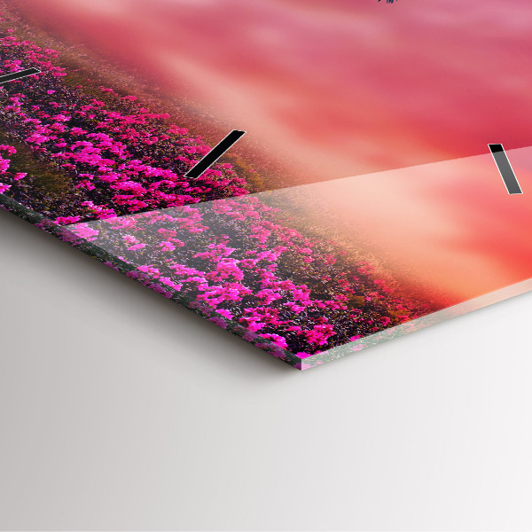 Zegar na ścianę kwadratowy Domek dla ptaków