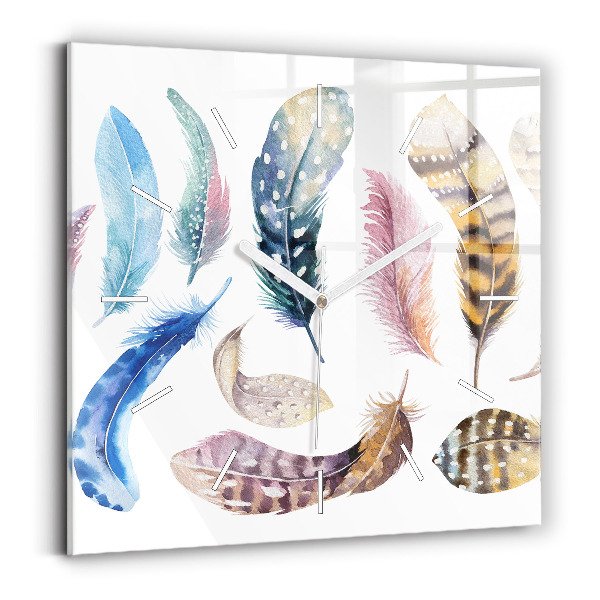 Zegar na ścianę kwadratowy Sztuka retro ilustracja