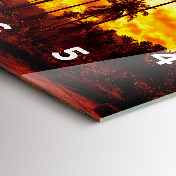 Kwadratowy zegar Tajlandia plaża Klong Prao