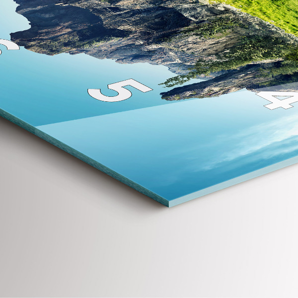 Zegar na ścianę kwadratowy Latająca wyspa