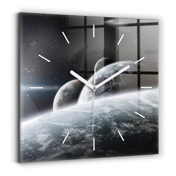 Kwadratowy zegar Kosmos i planety