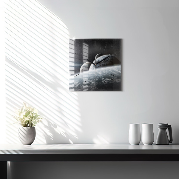 Kwadratowy zegar Kosmos i planety