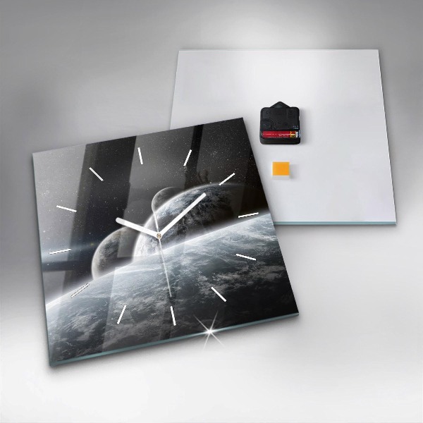 Kwadratowy zegar Kosmos i planety