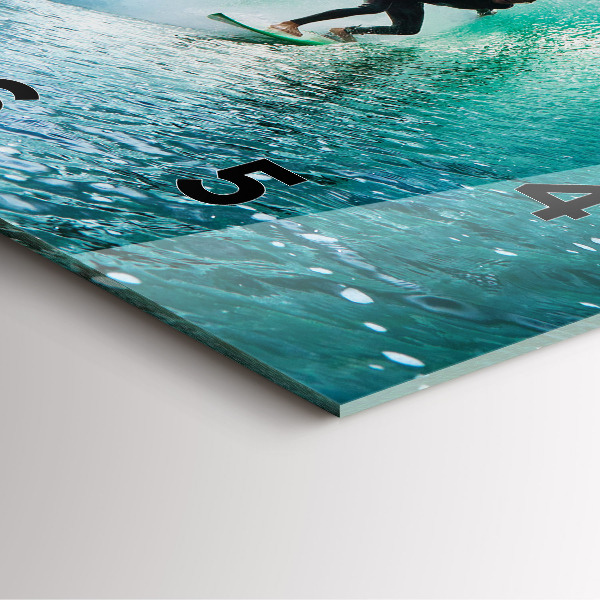 Kwadratowy zegar Surfing na Hawajach