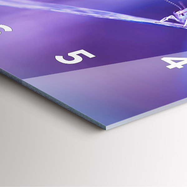 Zegar ścienny kwadratowy Motyl na trawie