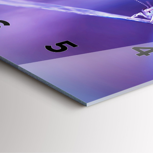 Zegar ścienny kwadratowy Motyl na trawie