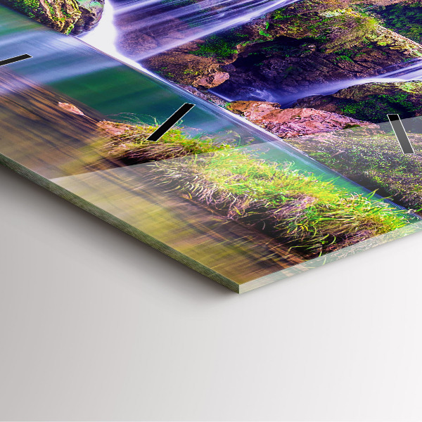 Zegar ścienny kwadratowy Wodospad Jiulong Chiny