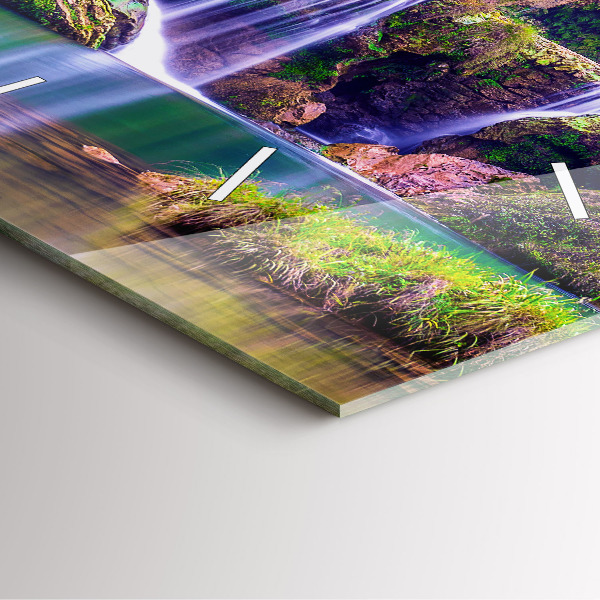 Zegar ścienny kwadratowy Wodospad Jiulong Chiny