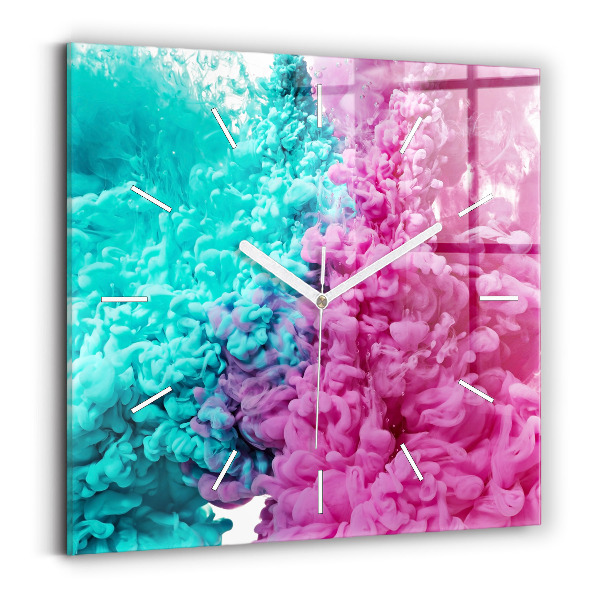 Zegar ścienny kwadratowy Sztuka nowoczesna – plamy