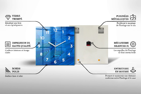 Zegar ścienny kwadratowy Chłopczyk czyta książkę