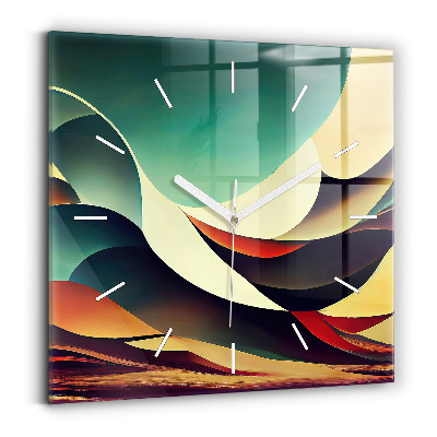 Zegar ścienny kwadratowy Linie abstrakcyjne tło