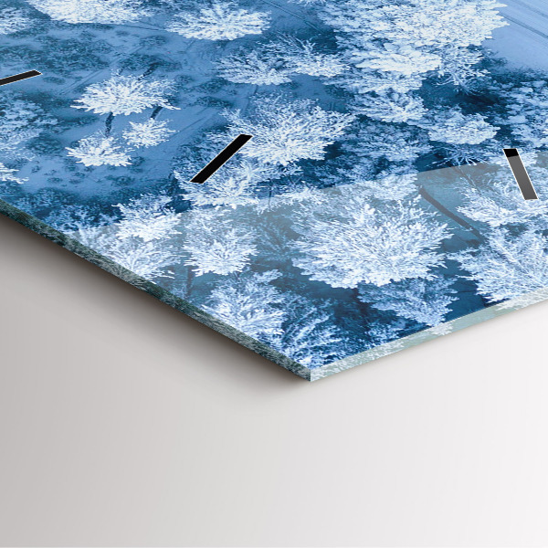 Zegar ścienny kwadratowy Las z drona