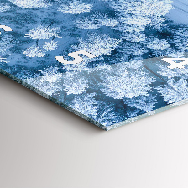 Zegar ścienny kwadratowy Las z drona