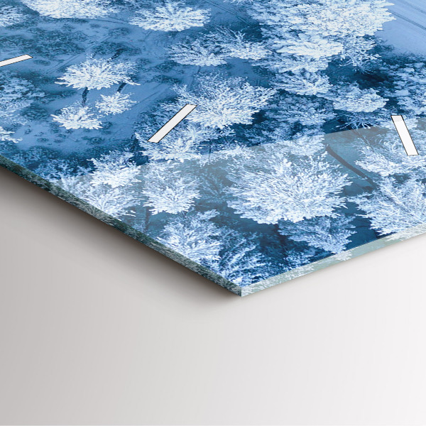 Zegar ścienny kwadratowy Las z drona