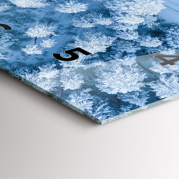 Zegar ścienny kwadratowy Las z drona