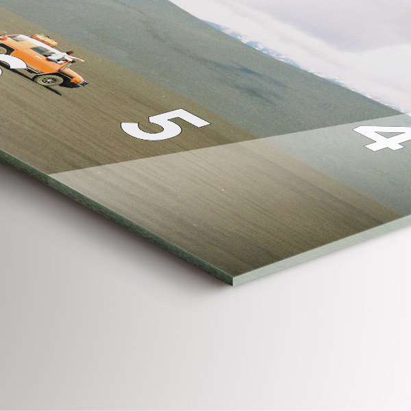 Zegar ścienny kwadratowy Pojazd na pustyni Kamczatka