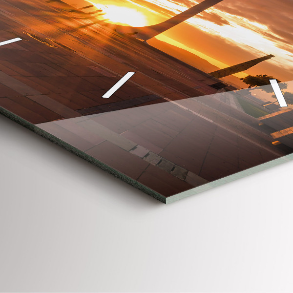 Zegar ścienny kwadratowy Barcelona Park Olimpijski