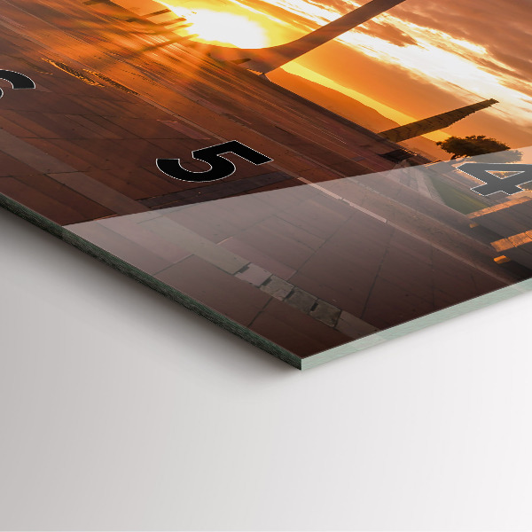 Zegar ścienny kwadratowy Barcelona Park Olimpijski