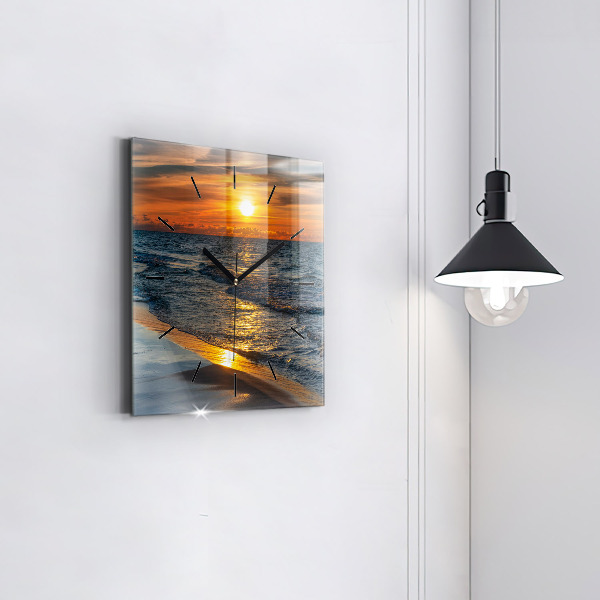 Zegar na ścianę kwadratowy Władysławowo Morze Bałtyckie