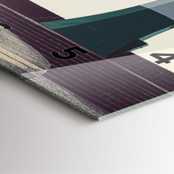 Zegar ścienny kwadratowy Latarnia morska i morze