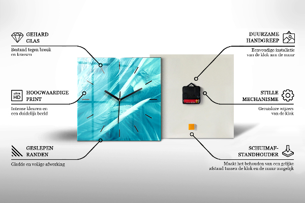 Zegar ścienny kwadratowy Kasprowy Wierch Zakopane