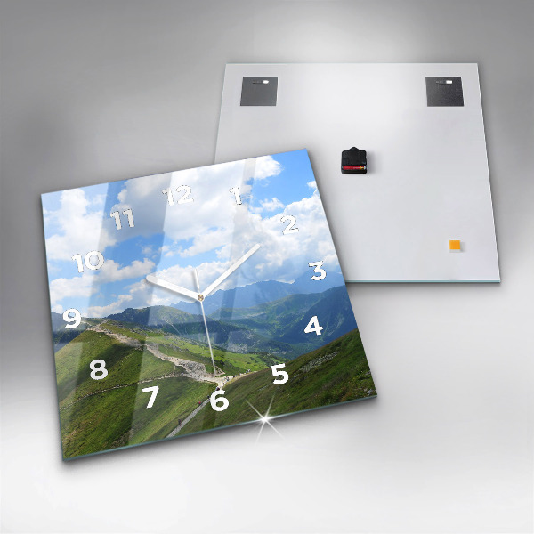 Zegar ścienny kwadratowy Kasprowy Wierch Zakopane