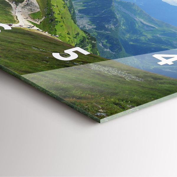 Zegar ścienny kwadratowy Kasprowy Wierch Zakopane