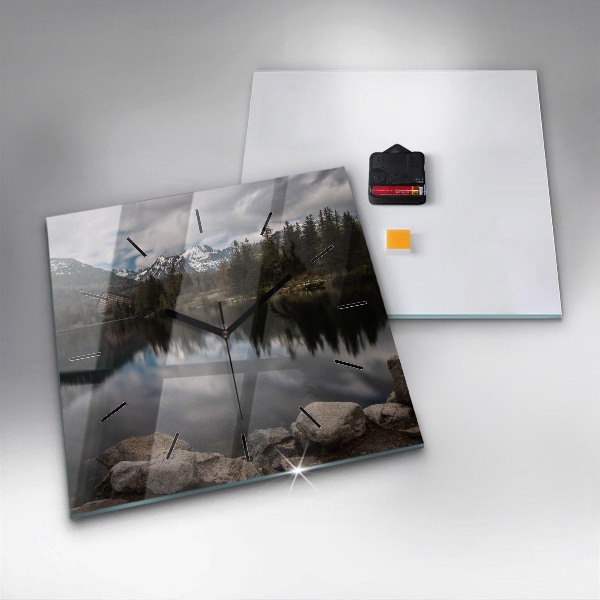 Zegar ścienny kwadratowy Tatry Wysokie na Słowacji