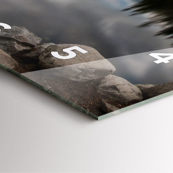 Zegar ścienny kwadratowy Tatry Wysokie na Słowacji