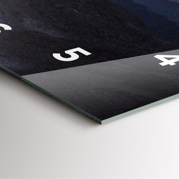 Zegar ścienny kwadratowy Góry o zachodzie słońca