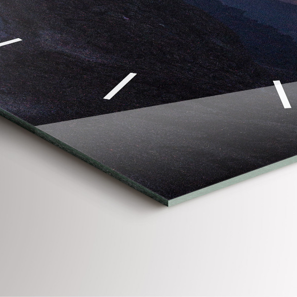 Zegar ścienny kwadratowy Góry o zachodzie słońca