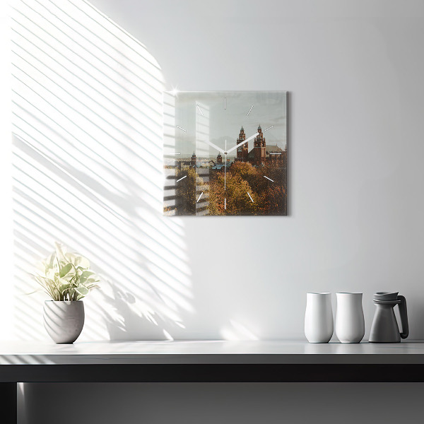Zegar ścienny kwadratowy Galeria sztuki w Glasgow