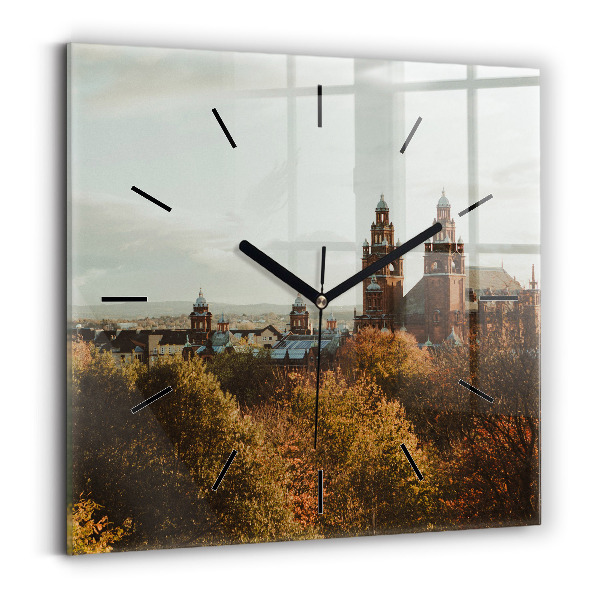 Zegar ścienny kwadratowy Galeria sztuki w Glasgow