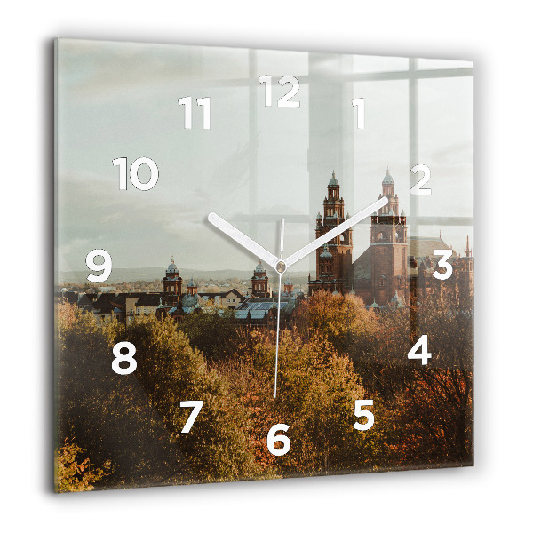 Zegar ścienny kwadratowy Galeria sztuki w Glasgow