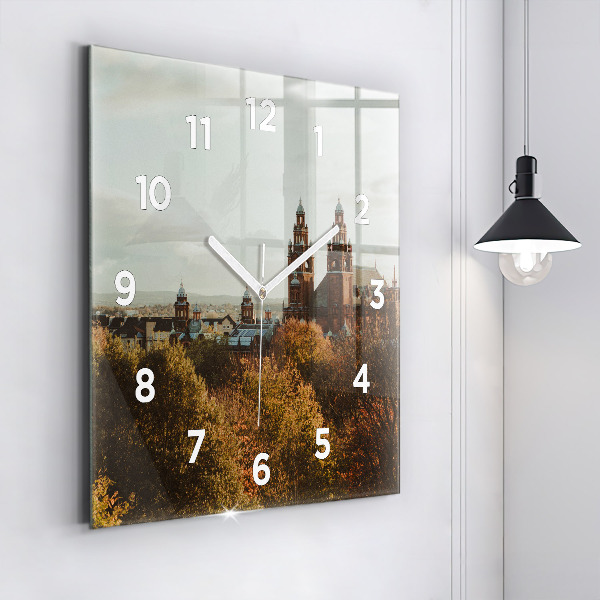Zegar ścienny kwadratowy Galeria sztuki w Glasgow