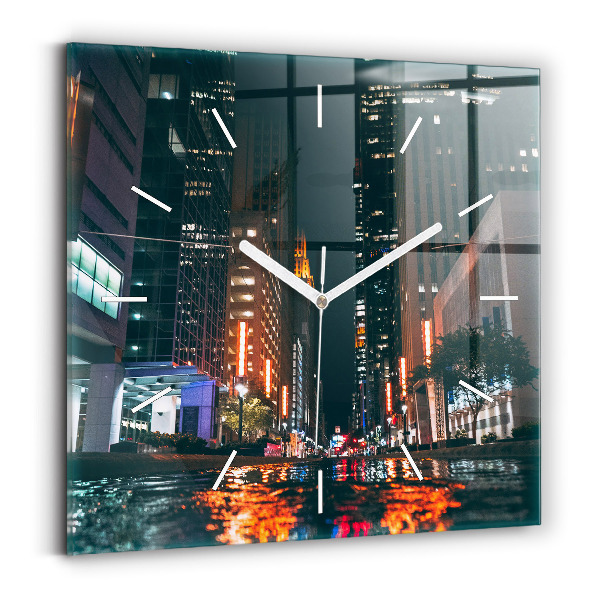 Zegar ścienny kwadratowy Hotel Hilton w Houston