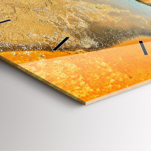 Zegar ścienny kwadratowy Jezioro z Górami