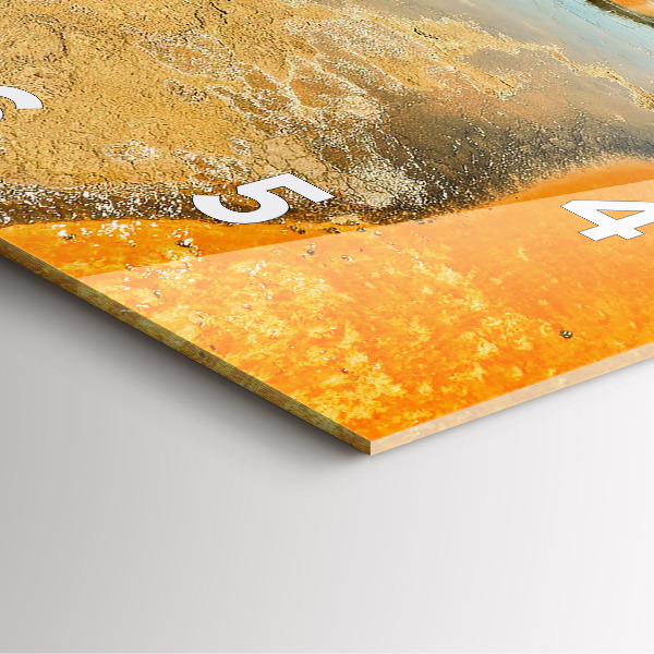 Zegar ścienny kwadratowy Jezioro z Górami