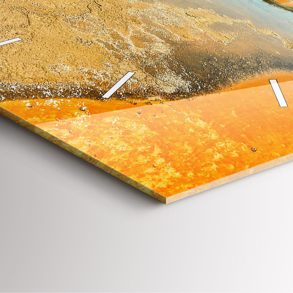 Zegar ścienny kwadratowy Jezioro z Górami