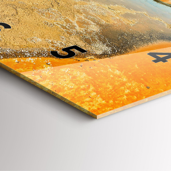 Zegar ścienny kwadratowy Jezioro z Górami