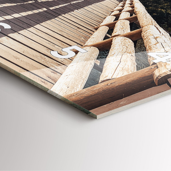 Zegar ścienny kwadratowy Góry w Yellowstone