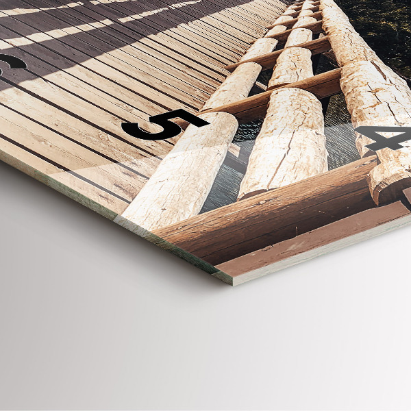 Zegar ścienny kwadratowy Góry w Yellowstone