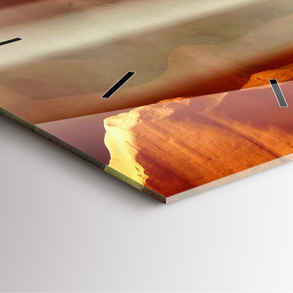 Zegar ścienny kwadratowy Pustynny kanion