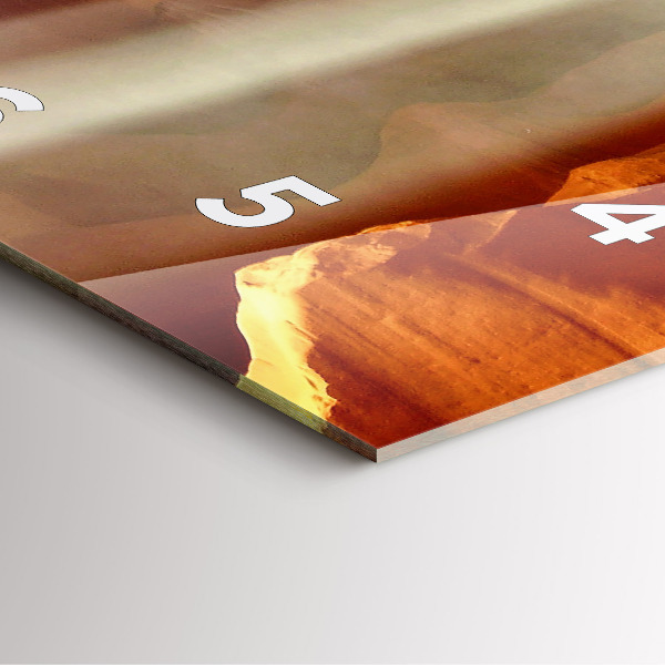 Zegar ścienny kwadratowy Pustynny kanion