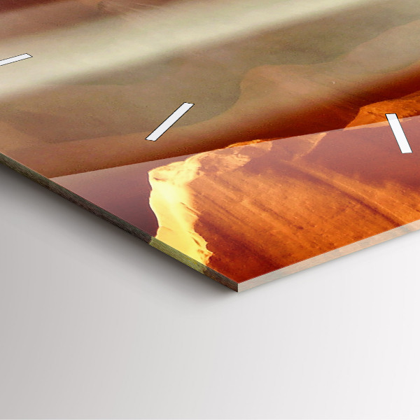 Zegar ścienny kwadratowy Pustynny kanion